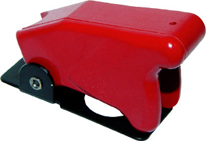 [RX1-11-06225] Phenolic Red Switch Guard 2 Pos