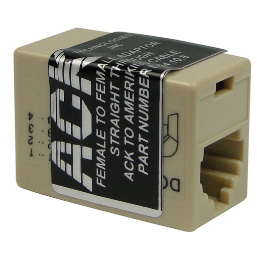 [RX1-11-14707] ACK E-04 RJ11 Modular Coupler