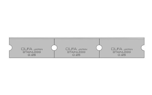 [RX1-12-04887] Olfa Stainless Steel Scraper Blades 30 Pack