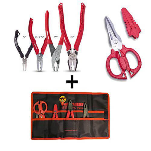 [RX1-12-05063] Vampliers 5-Pc Set 5Min 6.25 7Sj 8Pro Scis & Pouch