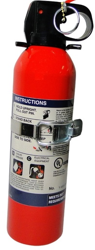 [RX1-13-07655] Halon Fire Extinguisher 1.3Lb + With Mounting Bracket