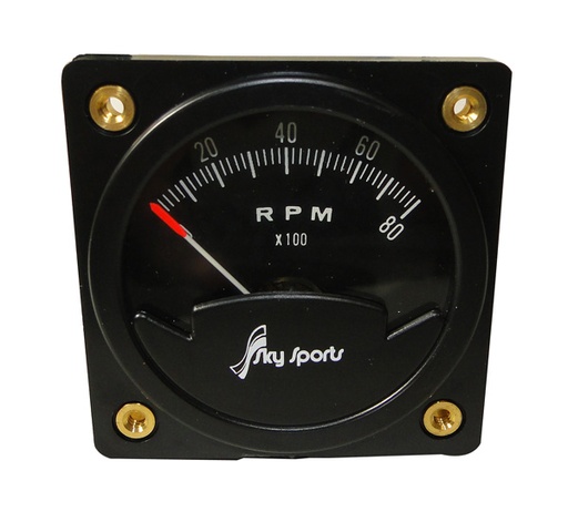 [RX1-WS2AT8A4] Tachometer 8000Rpm 4 Pulse