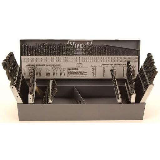 [RX1-12-05117] Drill Bit Combo HSS All Bits 115 Piece USA