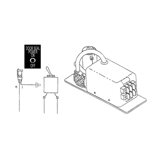 [RX1-05-26421] Electric Inflatable Door Seal For Beech 36-58 - Front And Rear Doors