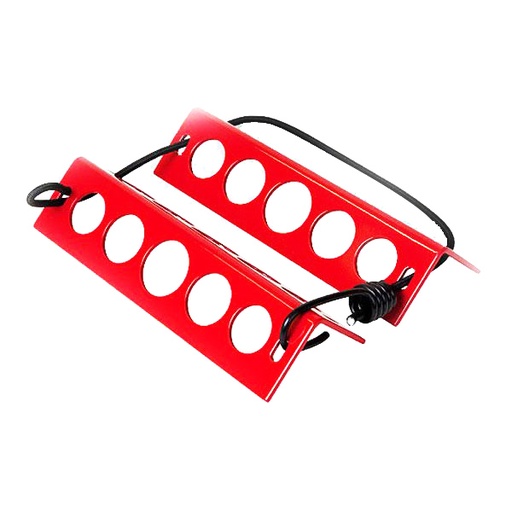 [RX1-13-06405] Handy Chock Red Aluminum One Single Wheel Set