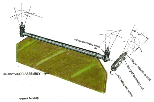 [RX1-13-07443] Universal Sunvisor Exp A/C
