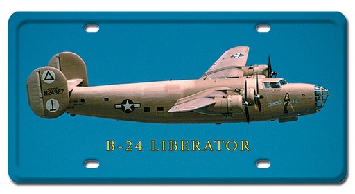 [RX1-13-08215] B-24 Liberator License Plate 12X6
