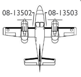 [RX1-08-13502] SMR2074-4-1 SMR Deice Cessna 421B