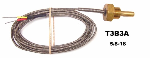 [RX1-10-05167] UMA T3B3A 5/8-18 TSO Type K Temperature Probe With 6 Lead