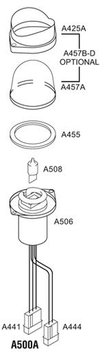 [RX1-11-03724] Whelen A506B Flash Tube Assembly
