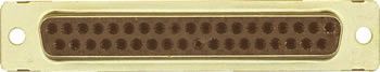 [RX1-11-12151] 37 Pin Bronze Female Sub-D Crimp Connector