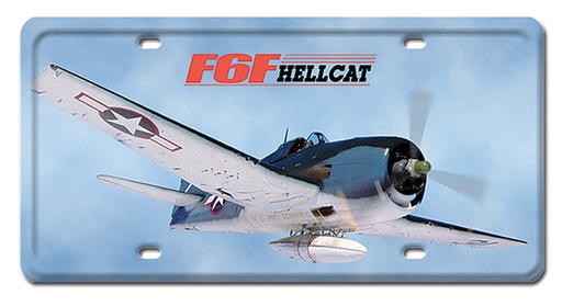 [RX1-13-08235] F6F Hell Cat Metal License Plate 12X6