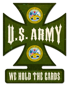 [RX1-13-08257] IC11 Army Metal Sign 14.5 X 18.5