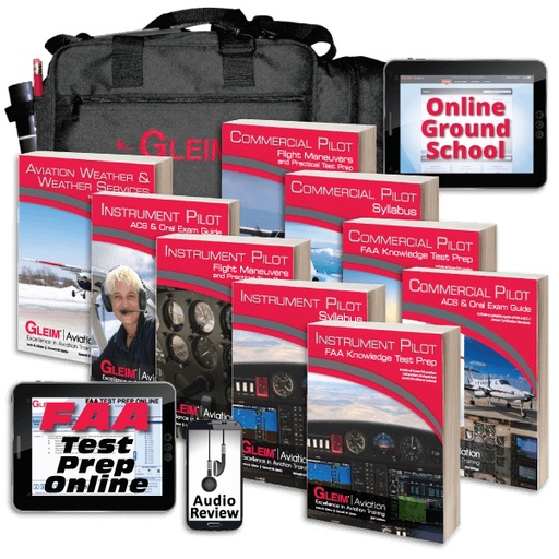 [RX1-13-12125] Gleim Deluxe Instrument / Commercial Pilot Kit With Audio