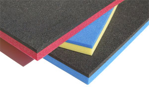 [RX1-13-16547] Blue And Yellow Tool Foam Blank 24X36