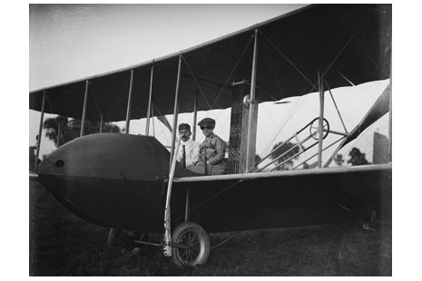 [RX1-13-17836] Postcard Katharine Wright With Orville Model Hs Plane
