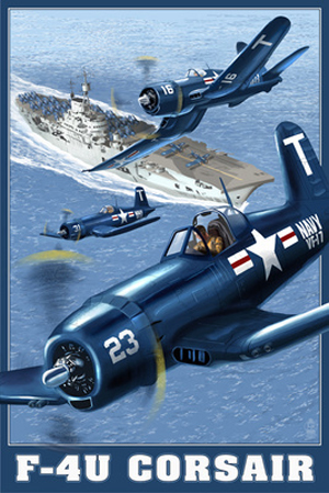 [RX1-13-17731] F-4U Corsair Postcard