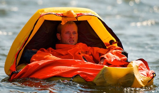 [RX1-13-18417] Switlik Inflatable Single Place Life Raft With Floor