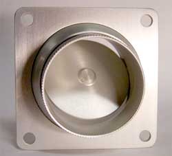 [RX1-05-04068] Large Square Eyeball Air Vent 3275 Silver