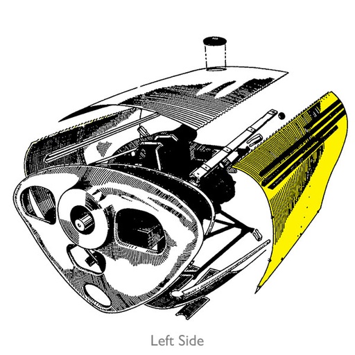 [RX1-05-14976] Ercoupe Camloc Side Cowl Left F40559-L