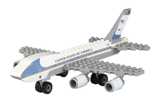 [RX1-14-02914] Air Force One Block Toy 55Pc