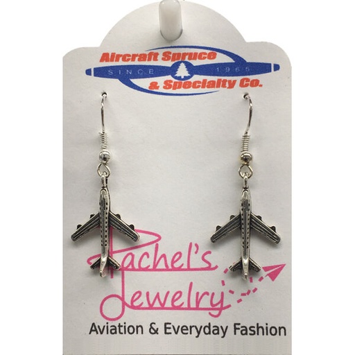 [RX1-14-03325] THIN COMMERICAL JET EARRINGS