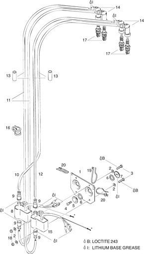 [RX1-15-01507] ROTAX 851-100 CABLE CLAMP 18