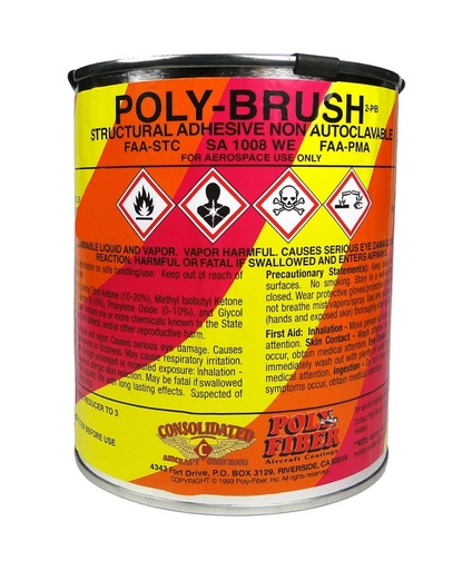 [RX1-09-04350] Poly-Fiber Poly-Brush Untinted 5 Gallon