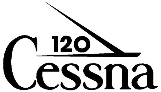 [RX1-09-43942] Cessna 120 Decal Black