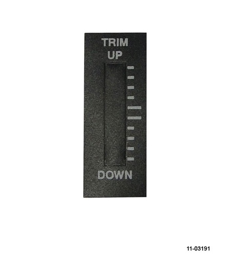 [RX1-11-03191] Rac Elevator 2 Trim Label Small For RP3 Indicator