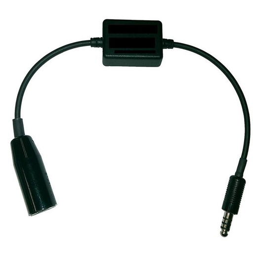 [RX1-11-16635] Military Helicopter Headset Impedance Converter Adapter Low (Mil) To Hi (Ga)