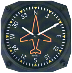 [RX1-13-00529] 9062 Direction Gyro Wall Clock