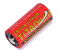 [RX1-13-05142] XeVision Titanium Batt. CR123A