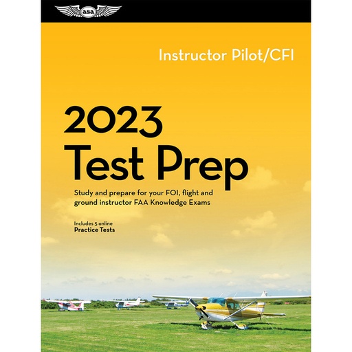 [RX1-13-10148-23] ASA FLIGHT INSTRUCTOR TEST PREP PLUS 2023