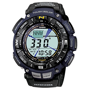 [RX1-13-12984] CASIO PATHFINDER SOLAR POWER BLUE CLOTH BAND