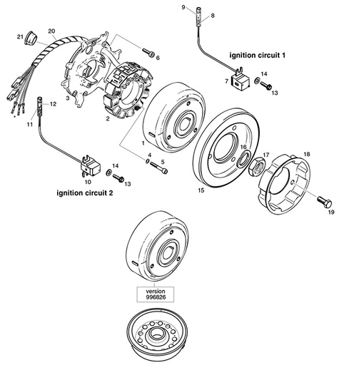 [RX1-15-03642] ROTAX 960-288 CABLE CROMMET 205/11