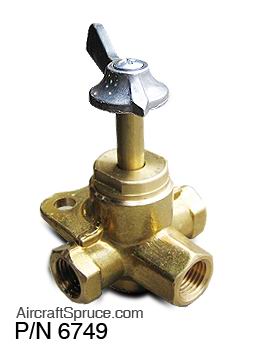 [RX1-6747] Fuel Valve 3-Way 6747 (4 Port)