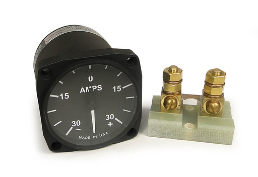 [RX1-10-14655] UMA 2-1/4 Amp Gauge -60/0/+60 270 Degree With Shunt Non-TSO