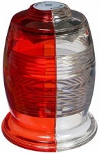 [RX1-11-03258] Whelen A402As Lens Red/White 68-2170504-60