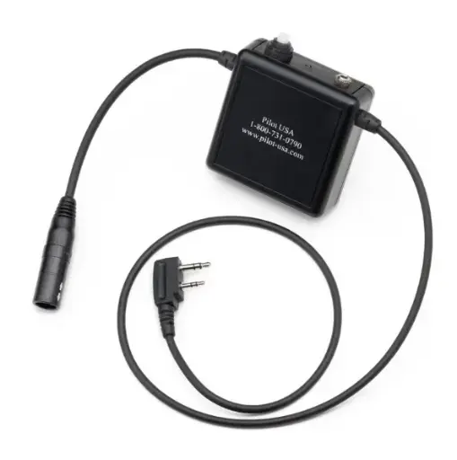 [RX1-11-06523] Pilot USA PA 82B 6 Pin Lemo To Icom A6 A14 A22 A24 Adapter