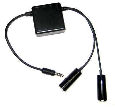 [RX1-11-06529] Pilot USA PA 87 Dual GA To Military Impedance Adapter