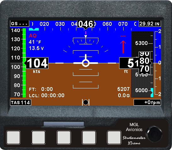[RX1-11-08757] MGL Avionics Xtreme Mini EFIS