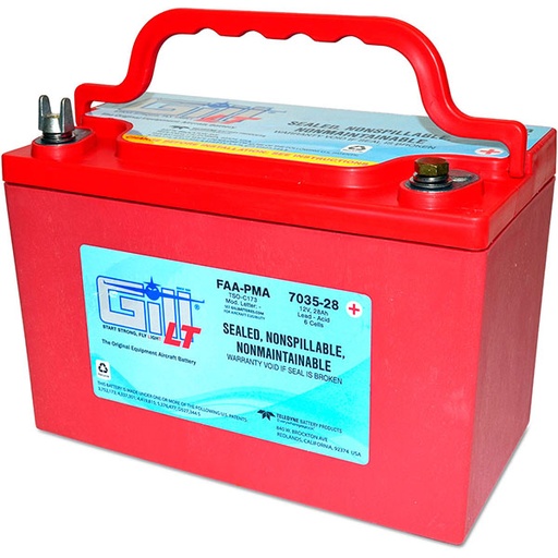 [RX1-11-11312] Gill Sealed Battery 7035-28