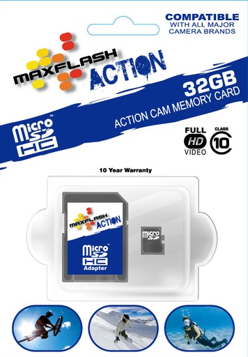 [RX1-11-11417] Maxflash Micro Sd 32Gb Action Cam Memory Card