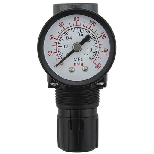 [RX1-12-05341] Milton Regulator 1/8NPT Mini With 5-120 PSI Gauge