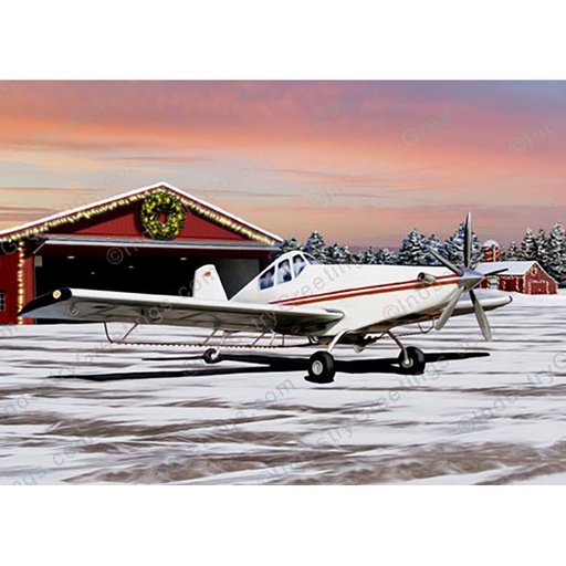 [RX1-13-24291] Holiday Card Agricultural Aviation (10Pk)