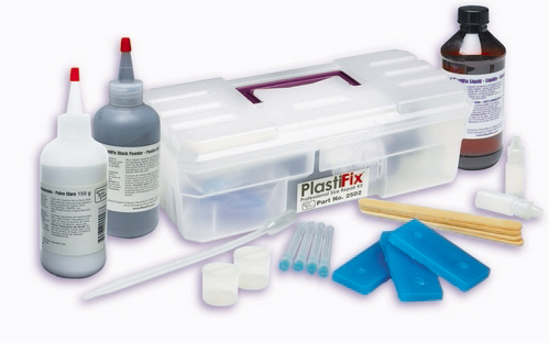 [RX1-01-00545] Plastifix Lg Kit-150G Wht&Blk