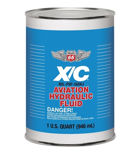 [RX1-09-00773] Phillips 66 Hydraulic Fluid X/C 5606J - Case Of 24 Quarts