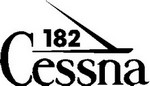 [RX1-09-43952-2] Cessna 182 Decal Blk Right