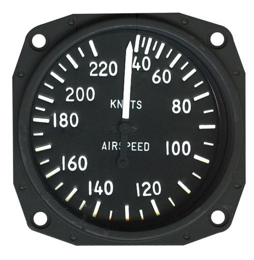 [RX1-10-05404] Skysports Non-TSO 3-1/8 Airspeed Indicator 30-220 Knt